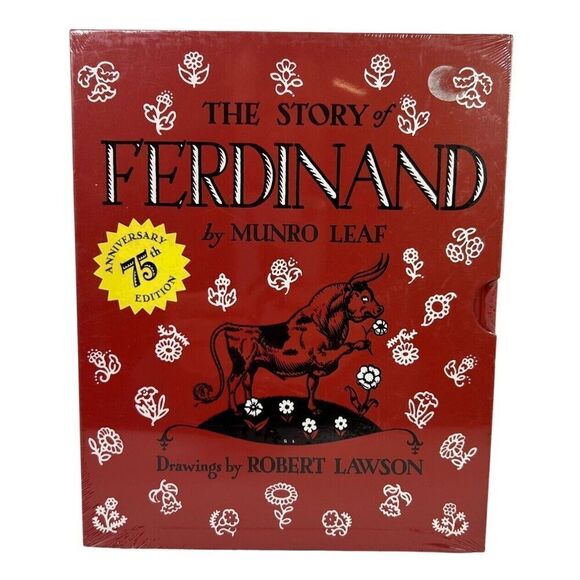 Munro Leaf The Story of Ferdinand Drawings by Robert Lawson, Hard Cover “NEW” - Picture 1 of 5